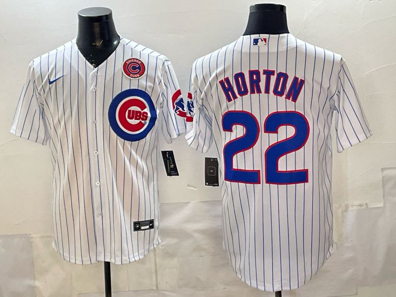 Men Chicago Cubs #22 Horton White Stripe Game 2026 Nike MLB Jersey style 006->pittsburgh pirates->MLB Jersey
